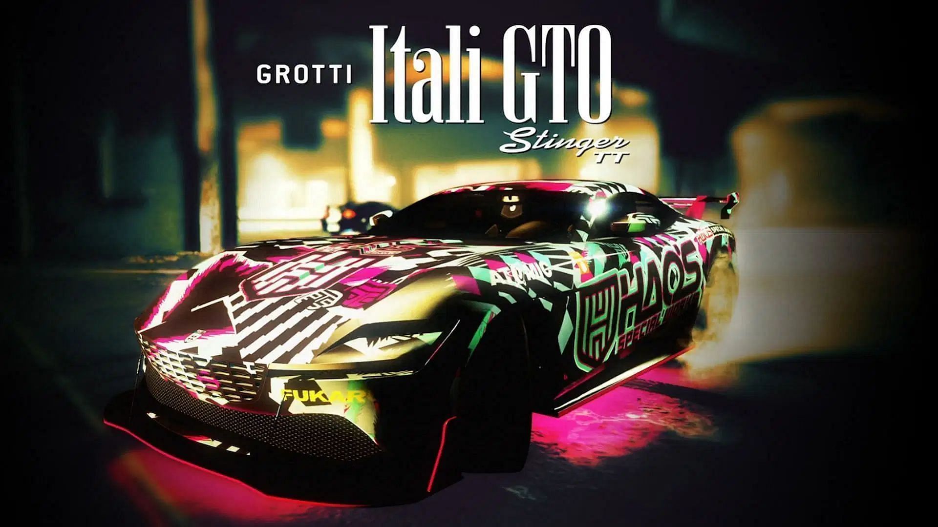 A picture of one of the GTA 5 Online Imani Tech vehicles: Itali GTO Stinger TT (Image via Rockstar Games)